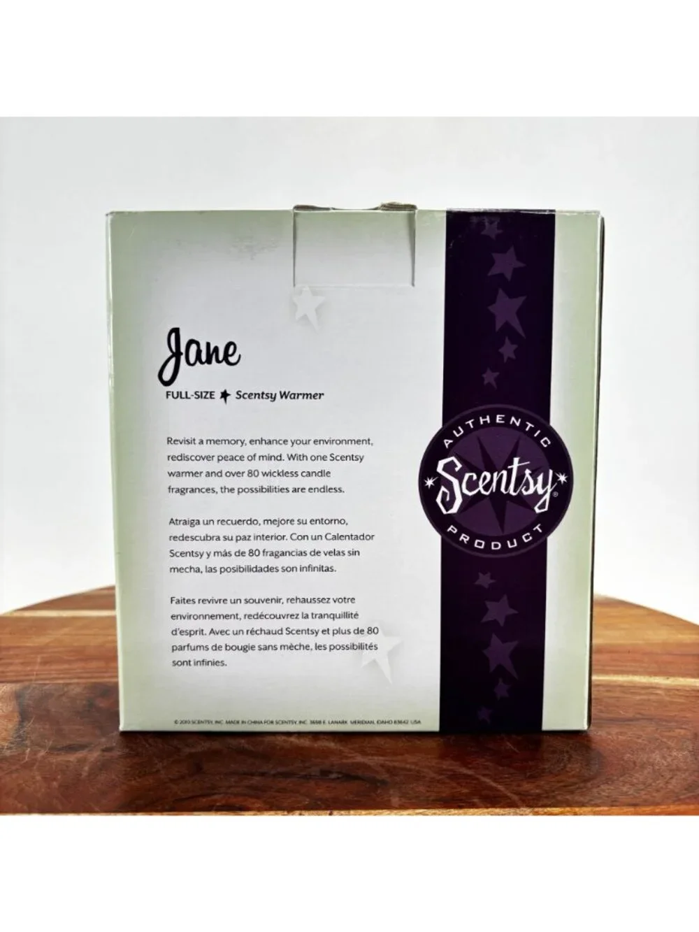 Scentsy Jane Full-Size Warmer Ceramic Wrought Iron Electric Wax w Box - Retired